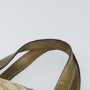 GUCCI GG Canvas Sherry Line Hand Bag Beige Gold 139261 Auth BA8631-8