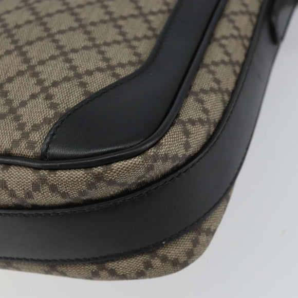 GUCCI Shoulder Bag PVC Beige Silver 268159 Auth BA8632