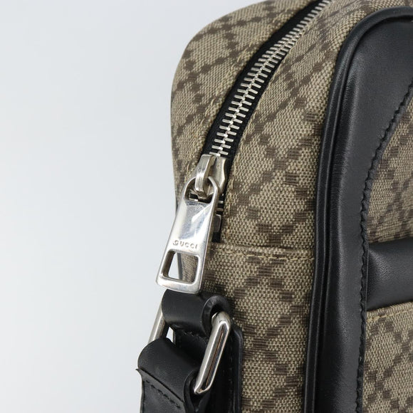 GUCCI Shoulder Bag PVC Beige Silver 268159 Auth BA8632