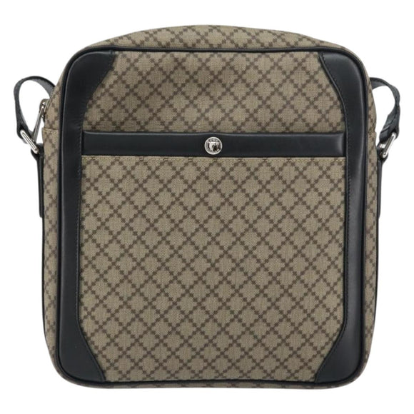 GUCCI Shoulder Bag PVC Beige Silver 268159 Auth BA8632
