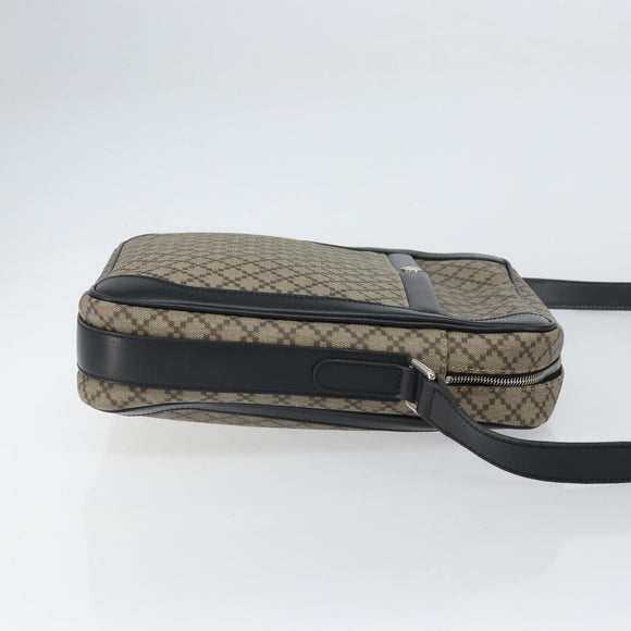 GUCCI Shoulder Bag PVC Beige Silver 268159 Auth BA8632