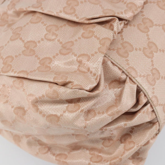 GUCCI GG Crystal Abbey Tote Bag Pink Gold 211921 Auth BA8633