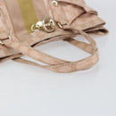 GUCCI GG Crystal Abbey Tote Bag Pink Gold 211921 Auth BA8633-7