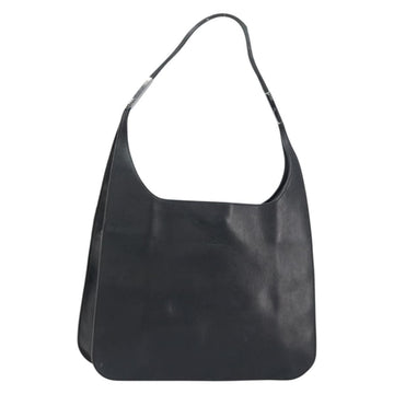 GUCCI Shoulder Bag Leather Black Silver 001 3167 3754 Auth BA8635