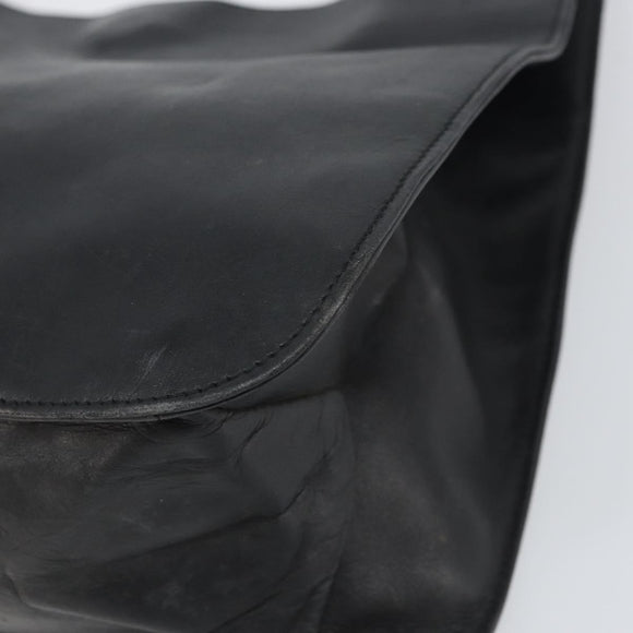 GUCCI Shoulder Bag Leather Black Silver 001 3167 3754 Auth BA8635