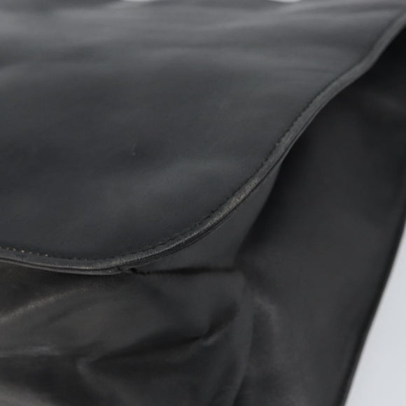 GUCCI Shoulder Bag Leather Black Silver 001 3167 3754 Auth BA8635