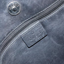 GUCCI Shoulder Bag Leather Black Silver 001 3167 3754 Auth BA8635-16