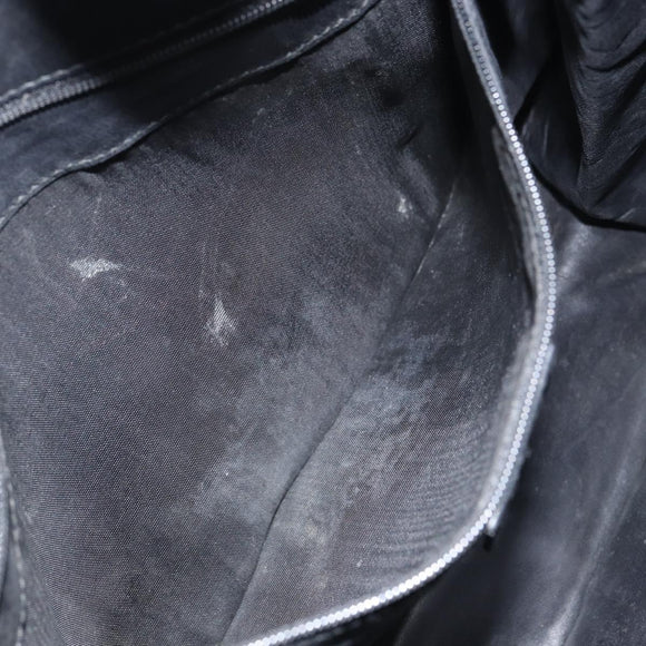 GUCCI Shoulder Bag Leather Black Silver 001 3167 3754 Auth BA8635