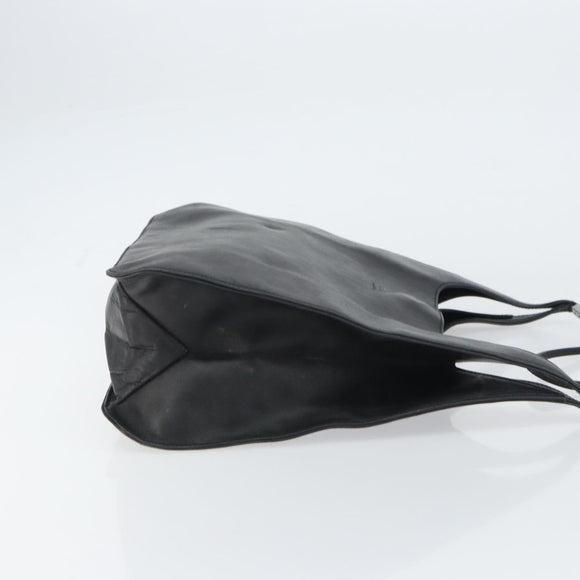 GUCCI Shoulder Bag Leather Black Silver 001 3167 3754 Auth BA8635