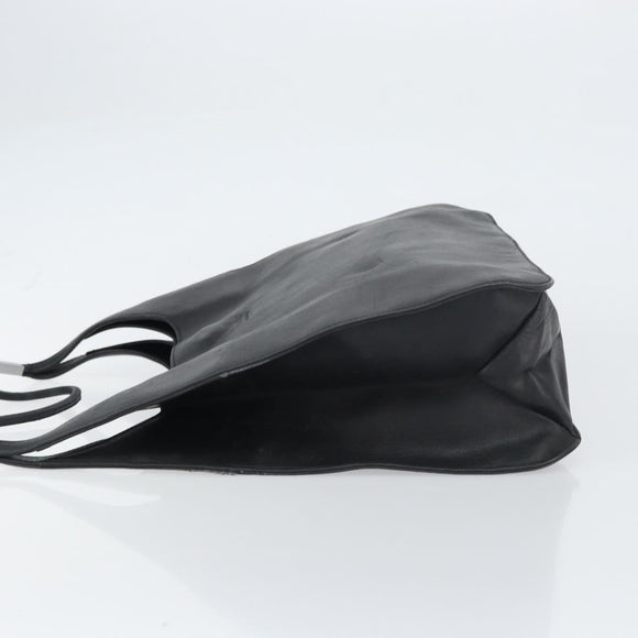 GUCCI Shoulder Bag Leather Black Silver 001 3167 3754 Auth BA8635