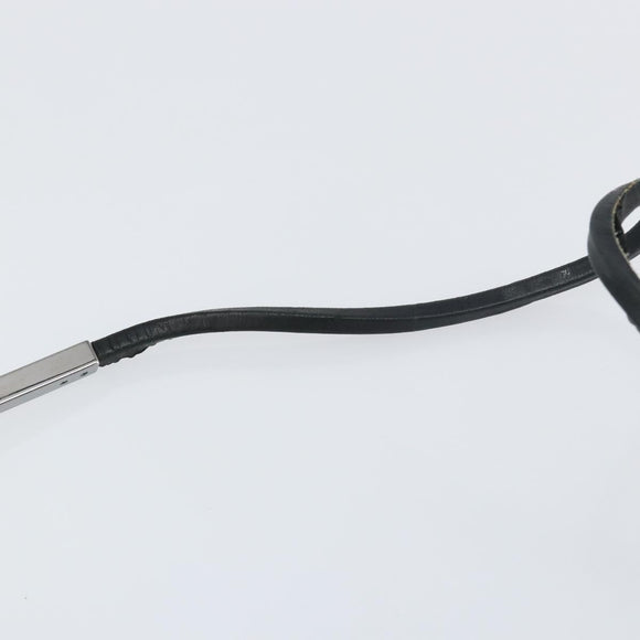 GUCCI Shoulder Bag Leather Black Silver 001 3167 3754 Auth BA8635