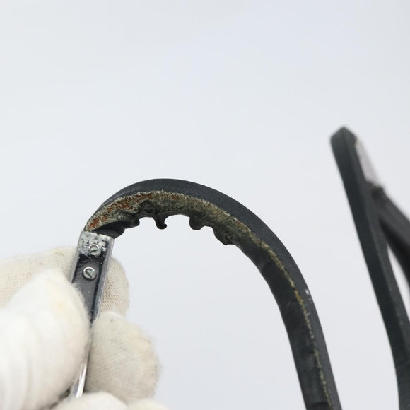 GUCCI Shoulder Bag Leather Black Silver 001 3167 3754 Auth BA8635