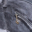 GUCCI Bamboo Hand Bag Leather 2way Black Gold 001 1998 1638 Auth BA8637-21