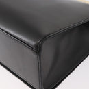 GUCCI Shoulder Bag Leather Black Gold Auth BA8638-13