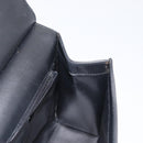 GUCCI Shoulder Bag Leather Black Gold Auth BA8638-18