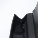 GUCCI Shoulder Bag Leather Black Gold Auth BA8638-19
