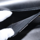 GUCCI Shoulder Bag Leather Black Gold Auth BA8638-21