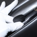 GUCCI Shoulder Bag Leather Black Gold Auth BA8638-22