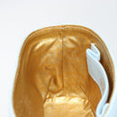 Gianni Versace Sunburst Vanity Hand Bag Leather Light Blue Gold Auth BA8639V-20