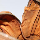 MCM Logogram Vicetos Hand Bag PVC Leather Brown Gold Auth BA8640-11