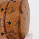 MCM Logogram Vicetos Shoulder Bag PVC Leather Brown Gold Auth BA8641-10