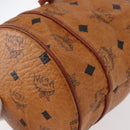 MCM Logogram Vicetos Shoulder Bag PVC Leather Brown Gold Auth BA8641-11