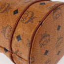 MCM Logogram Vicetos Shoulder Bag PVC Leather Brown Gold Auth BA8641-12