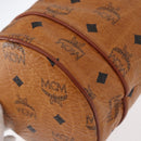 MCM Logogram Vicetos Shoulder Bag PVC Leather Brown Gold Auth BA8641-13
