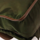 PRADA Shoulder Bag Nylon Khaki Silver Auth BA8644-12