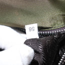 PRADA Shoulder Bag Nylon Khaki Silver Auth BA8644-25