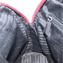 PRADA Hand Bag Nylon Red Silver Auth BA8645-22