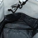 PRADA Studs Hand Bag Suede Leather 2way Gray Silver Auth BA8646-20