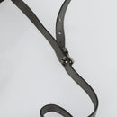 PRADA Studs Hand Bag Suede Leather 2way Gray Silver Auth BA8646-14