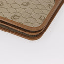 Christian Dior Trotter Canvas Chain Shoulder Bag Beige Gold Auth BA8648-10