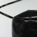 Chloe Etel Hand Bag Leather 2way Black Gold Auth BA865-9