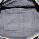 Chloe Etel Hand Bag Leather 2way Black Gold Auth BA865-10