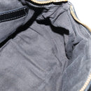 Chloe Etel Hand Bag Leather 2way Black Gold Auth BA865-20