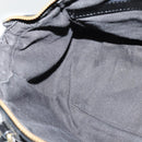 Chloe Etel Hand Bag Leather 2way Black Gold Auth BA865-21