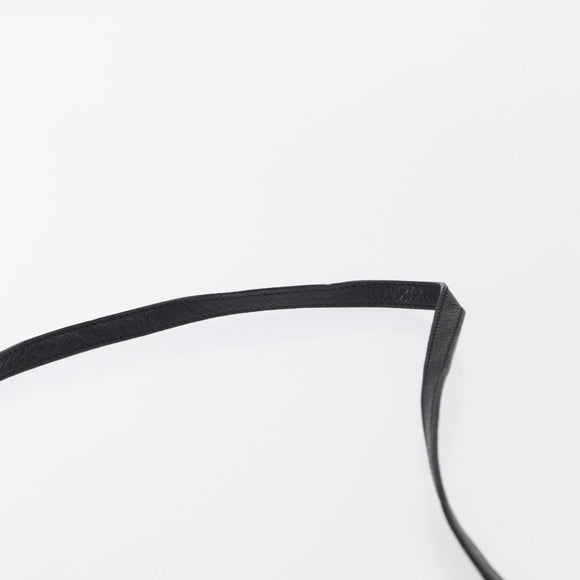 Chloe Lily Hand Bag Leather 2way Black Gold Auth BA8650