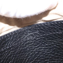 Chloe Lily Hand Bag Leather 2way Black Gold Auth BA8650-20