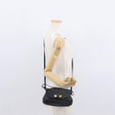 Chloe Lily Hand Bag Leather 2way Black Gold Auth BA8650-24