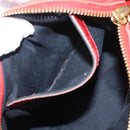 Chloe Etel Hand Bag Leather 2way Red Gold Auth BA8651-22