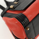 Chloe Alice Hand Bag Leather 2way Black Gold Auth BA8652V-15