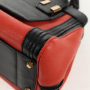 Chloe Alice Hand Bag Leather 2way Black Gold Auth BA8652V-16