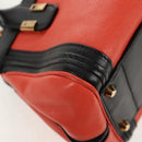 Chloe Alice Hand Bag Leather 2way Black Gold Auth BA8652V-17