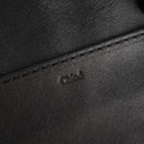 Chloe Alice Hand Bag Leather 2way Black Gold Auth BA8652V-19