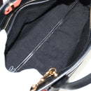 Chloe Alice Hand Bag Leather 2way Black Gold Auth BA8652V-10