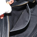 Chloe Alice Hand Bag Leather 2way Black Gold Auth BA8652V-25