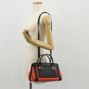 Chloe Alice Hand Bag Leather 2way Black Gold Auth BA8652V-26