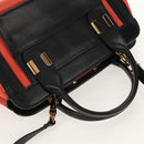 Chloe Alice Hand Bag Leather 2way Black Gold Auth BA8652V-6